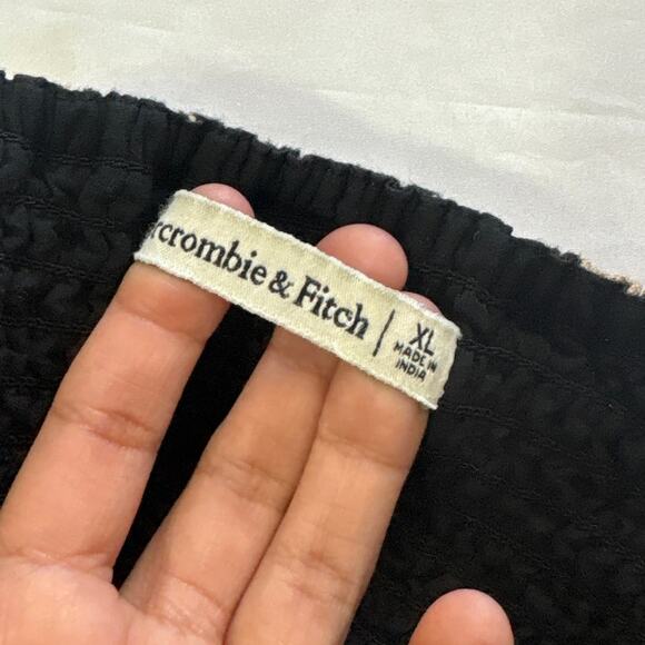 Abercrombie & Fitch Womens XL Linen Blend Brown Floral Midi Dress Ethreal - Picture 9 of 12